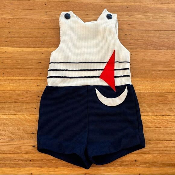 Vintage Sailor One Piece Romper - Picture 1 of 4